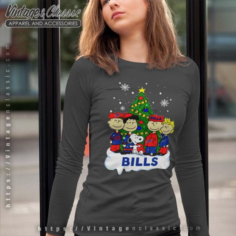 Snoopy The Peanuts Buffalo Bills Christmas Long Sleeve Tee Snoopy The Peanuts Buffalo Bills Christmas Long Sleeve Tee
