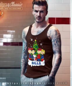 Snoopy The Peanuts Buffalo Bills Christmas Tank Top Racerback
