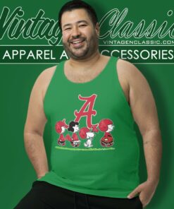 Snoopy The Peanuts Cheer For The Alabama Crimson Tide Tank Top Racerback