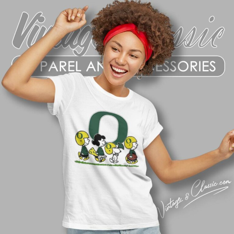 Snoopy The Peanuts Cheer For The Oregon Ducks Women T Shirt Snoopy The Peanuts Cheer For The Oregon Ducks Women T Shirt