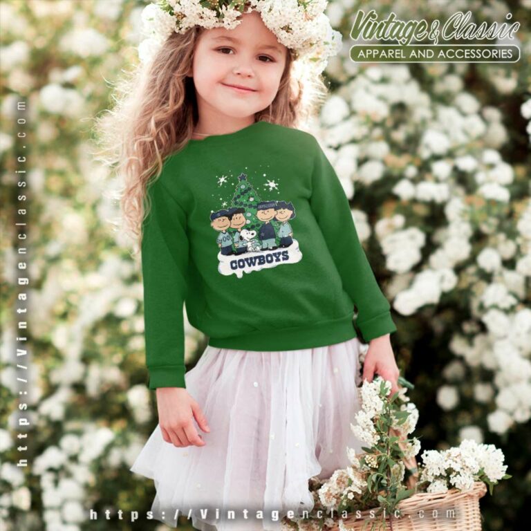 Snoopy The Peanuts Dallas Cowboys Christmas Kids Sweatshirt Snoopy The Peanuts Dallas Cowboys Christmas Kids Sweatshirt