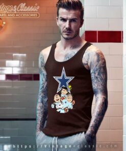 Snoopy The Peanuts Dallas Cowboys Tank Top Racerback