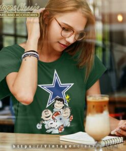 Snoopy The Peanuts Dallas Cowboys Women TShirt
