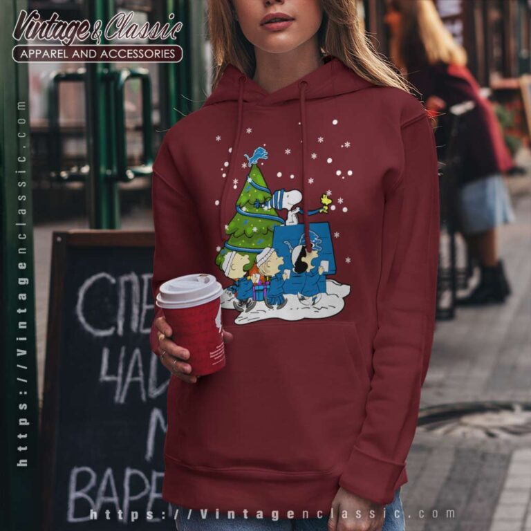 Snoopy Peanuts Detroit Lions Christmas Hoodie Snoopy Peanuts Detroit Lions Christmas Hoodie
