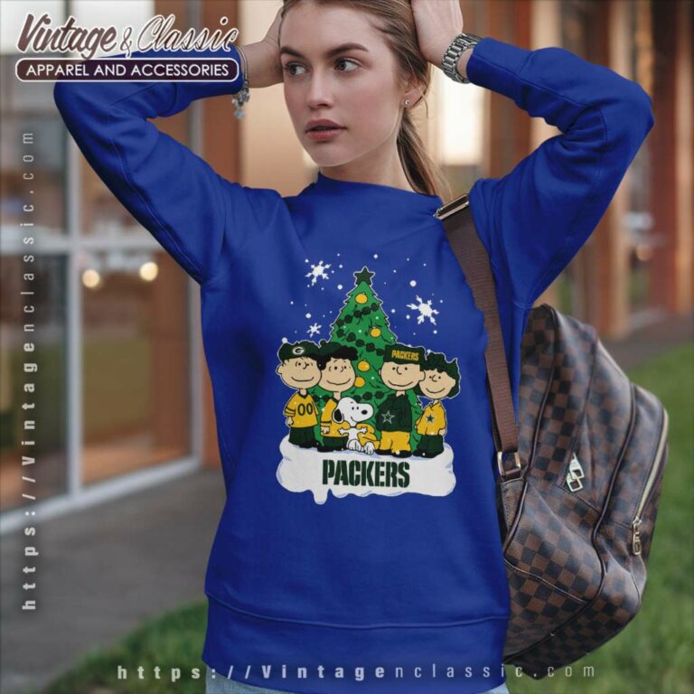 Snoopy The Peanuts Green Bay Packers Christmas Sweatshirt Snoopy The Peanuts Green Bay Packers Christmas Sweatshirt