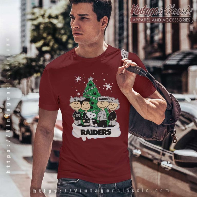 Snoopy The Peanuts Las Vegas Raiders Christmas T Shirt Snoopy The Peanuts Las Vegas Raiders Christmas T Shirt
