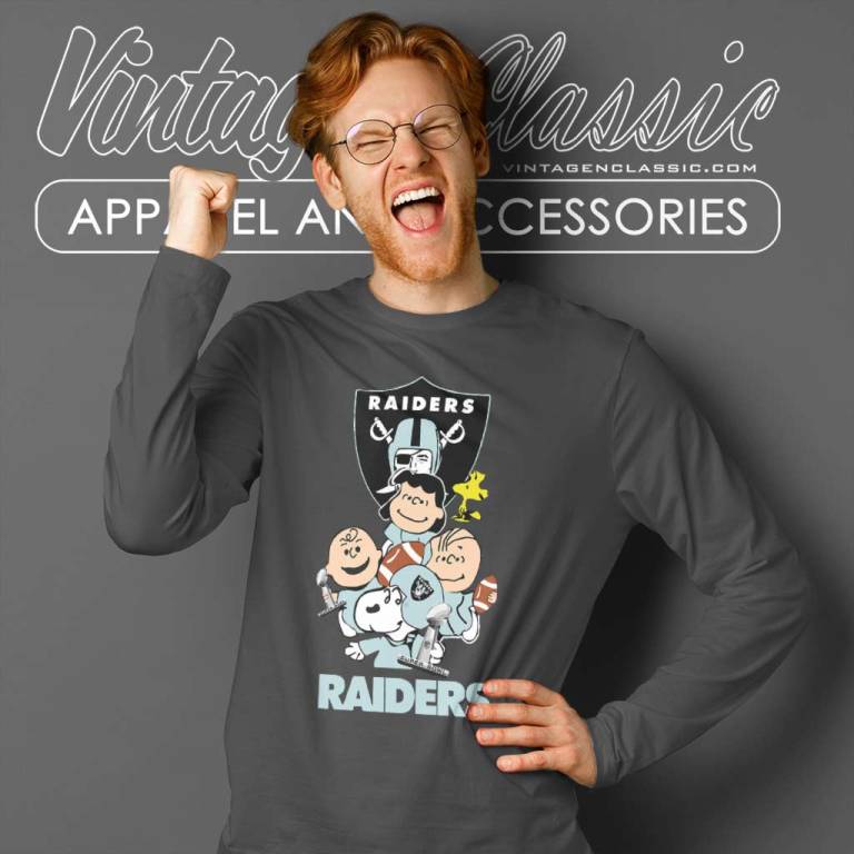 Snoopy The Peanuts Las Vegas Raiders Long Sleeve Tee Snoopy The Peanuts Las Vegas Raiders Long Sleeve Tee