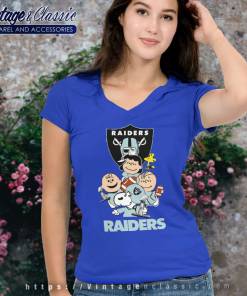 Snoopy The Peanuts Las Vegas Raiders V Neck TShirt