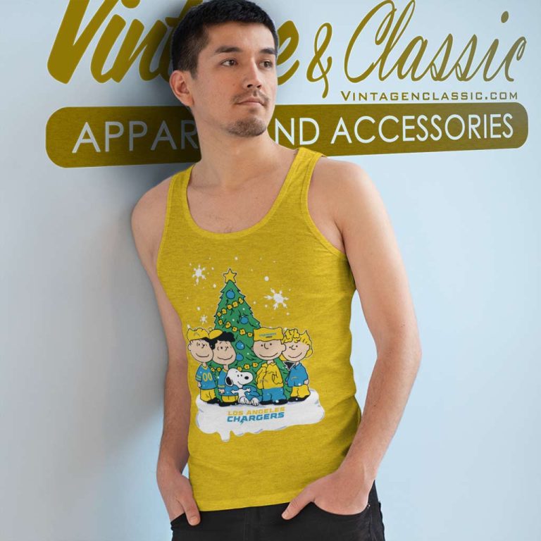 Snoopy The Peanuts Los Angeles Chargers Christmas Tank Top Racerback Snoopy The Peanuts Los Angeles Chargers Christmas Tank Top Racerback