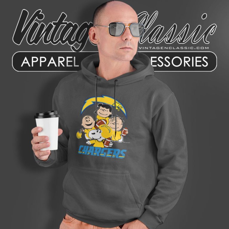 Snoopy The Peanuts Los Angeles Chargers Hoodie Snoopy The Peanuts Los Angeles Chargers Hoodie