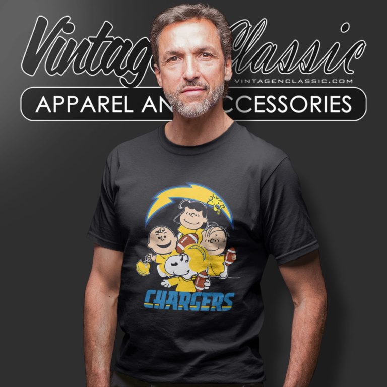 Snoopy The Peanuts Los Angeles Chargers T Shirt Snoopy The Peanuts Los Angeles Chargers T Shirt