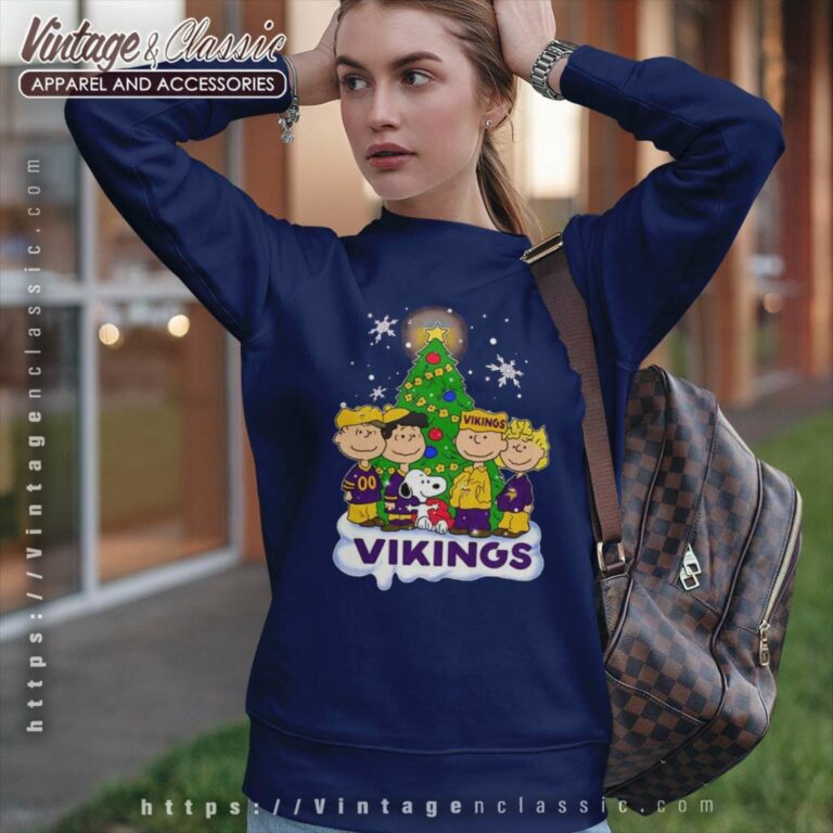 Snoopy The Peanuts Minnesota Vikings Christmas Funny Sweatshirt Snoopy The Peanuts Minnesota Vikings Christmas Funny Sweatshirt