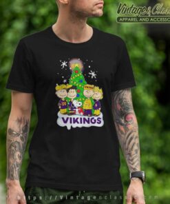 Snoopy The Peanuts Minnesota Vikings Christmas Funny T Shirt