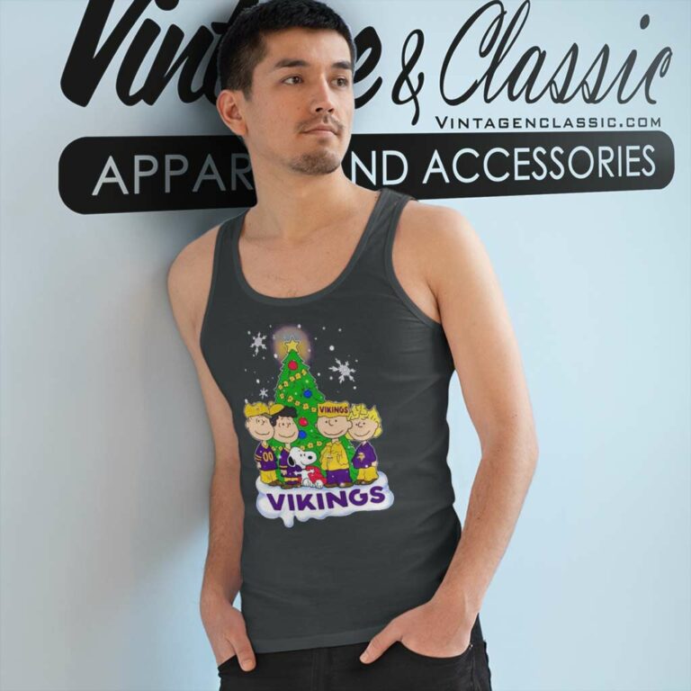Snoopy The Peanuts Minnesota Vikings Christmas Funny Tank Top Racerback Snoopy The Peanuts Minnesota Vikings Christmas Funny Tank Top Racerback
