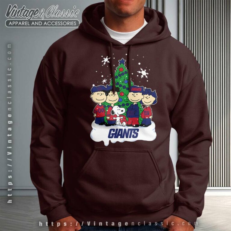 Snoopy The Peanuts New York Giants Christmas Hoodie Snoopy The Peanuts New York Giants Christmas Hoodie