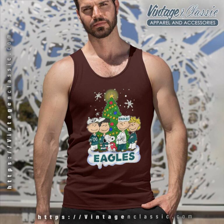Snoopy The Peanuts Philadelphia Eagles Christmas Tank Top Racerback Snoopy The Peanuts Philadelphia Eagles Christmas Tank Top Racerback