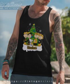Snoopy The Peanuts Pittsburgh Steelers Christmas Shirt 6 Snoopy The Peanuts Pittsburgh Steelers Christmas Tank Top Racerback