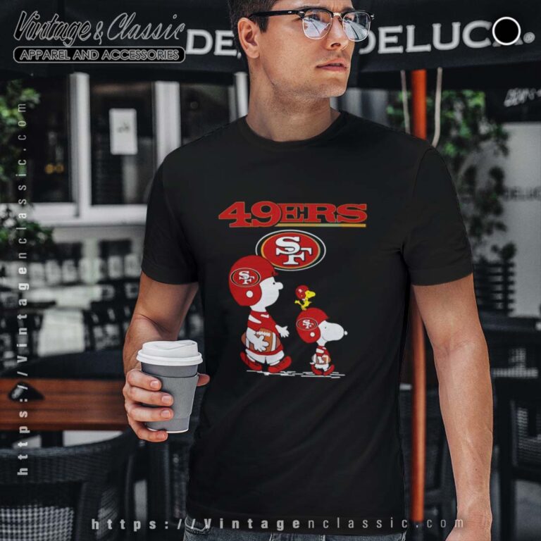 Snoopy The Peanuts San Francisco 49ers Tshirt Snoopy The Peanuts San Francisco 49ers Tshirt