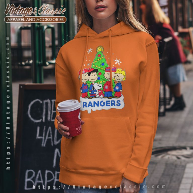 Snoopy The Peanuts Texas Rangers Christmas Hoodie Snoopy The Peanuts Texas Rangers Christmas Hoodie