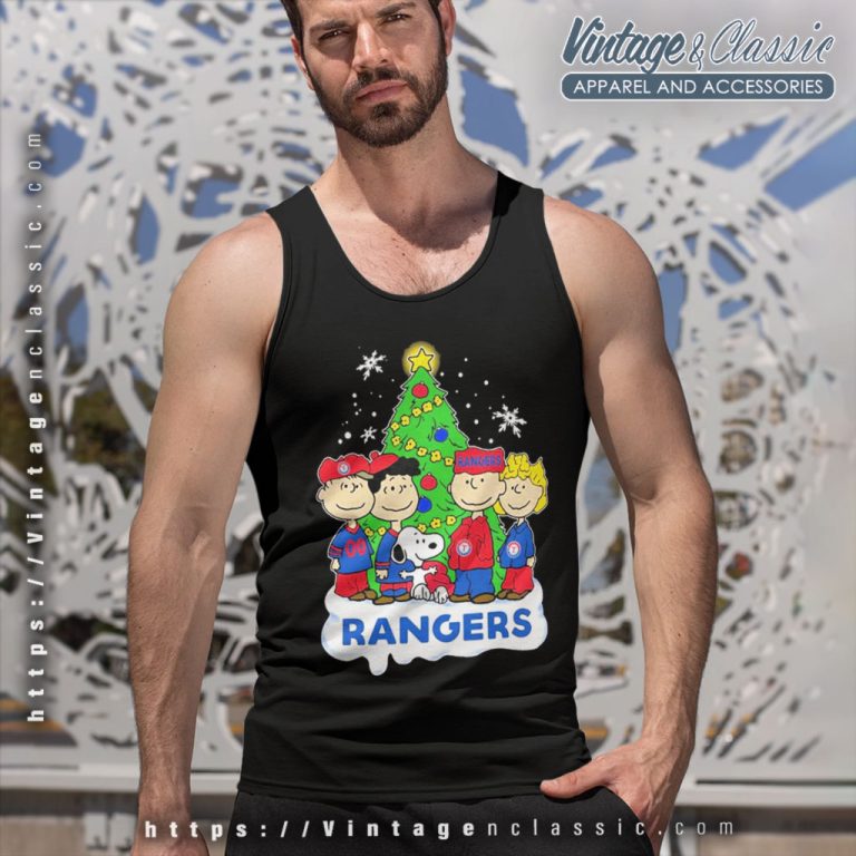 Snoopy The Peanuts Texas Rangers Christmas Tank Top Racerback Snoopy The Peanuts Texas Rangers Christmas Tank Top Racerback