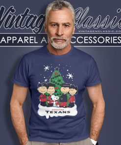 Snoopy The Peanuts Tree Houston Texans Christmas T Shirt