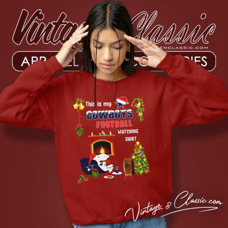 Snoopy This Is My Cowboys Football Watching Sweatshirt Snoopy This Is My Cowboys Football Watching Sweatshirt