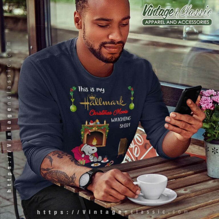 Snoopy This Is My Hallmark Christmas Movie Watching Sweatshirt Snoopy This Is My Hallmark Christmas Movie Watching Sweatshirt