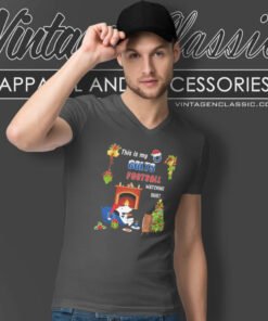 Snoopy This Is My Indianapolis Colts Football Watching Christmas V Neck TShirt