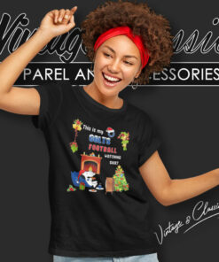 Snoopy This Is My Indianapolis Colts Football Watching Christmas Women T Shirt