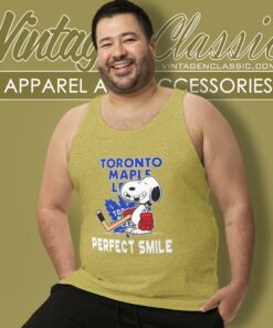 Snoopy Toronto Maple Leafs Perfect Smile 2023 Playoff Tank Top Racerback