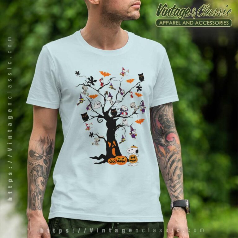 Snoopy Tree Halloween Cute T Shirt Snoopy Tree Halloween Cute T Shirt
