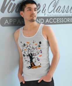 Snoopy Tree Halloween Cute Tank Top Racerback