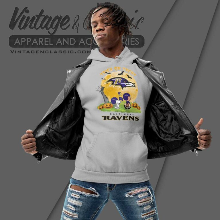 Snoopy Trick Or Treat Halloween Baltimore Ravens Hoodie Snoopy Trick Or Treat Halloween Baltimore Ravens Hoodie