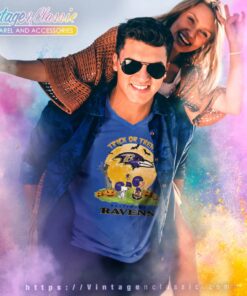 Snoopy Trick Or Treat Halloween Baltimore Ravens V Neck TShirt