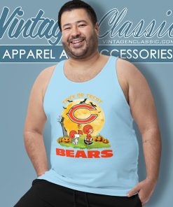 Snoopy Trick Or Treat Halloween Chicago Bears Tank Top Racerback