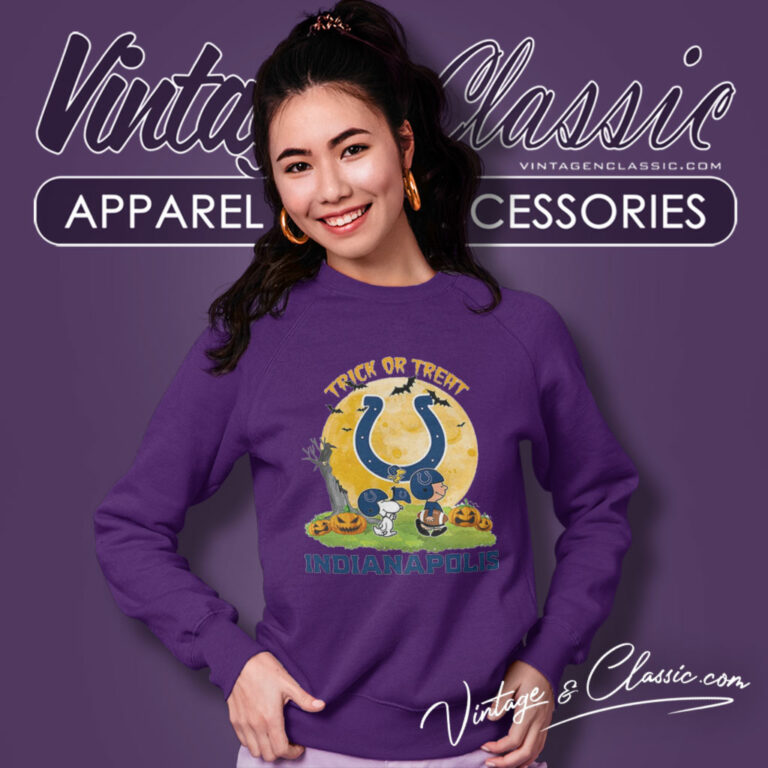 Snoopy Trick Or Treat Halloween Indianapolis Colts Sweatshirt Snoopy Trick Or Treat Halloween Indianapolis Colts Sweatshirt