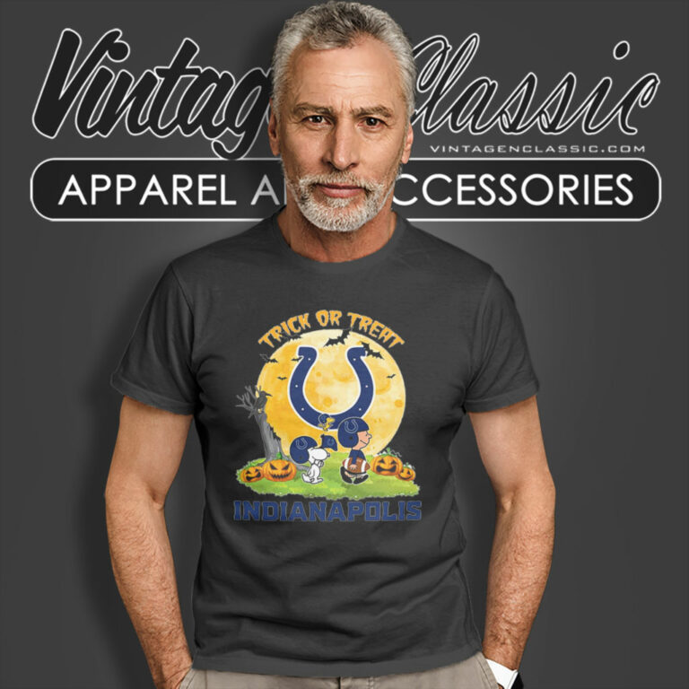 Snoopy Trick Or Treat Halloween Indianapolis Colts T Shirt Snoopy Trick Or Treat Halloween Indianapolis Colts T Shirt
