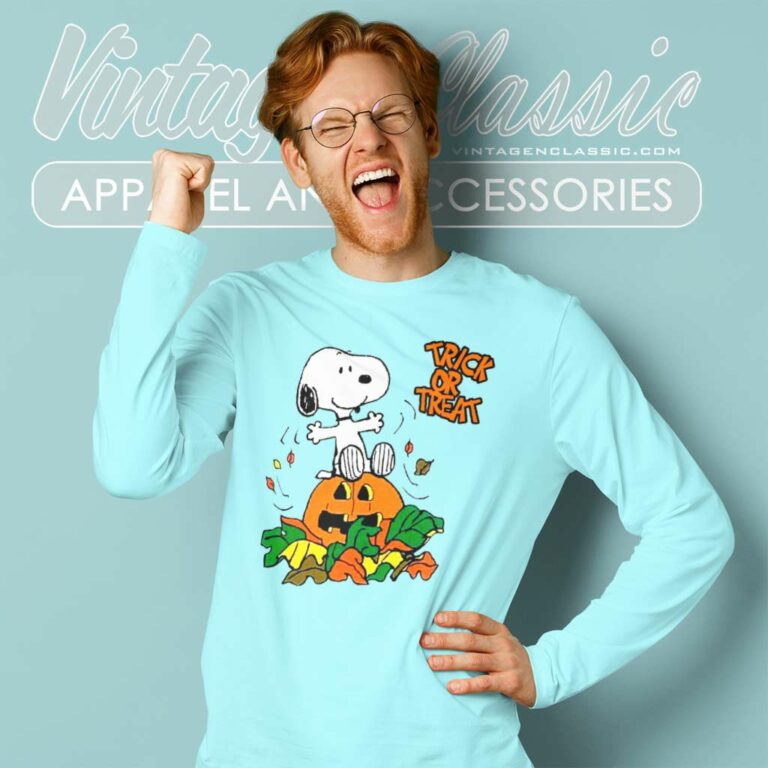 Snoopy Trick Or Treat Halloween Long Sleeve Tee Snoopy Trick Or Treat Halloween Long Sleeve Tee