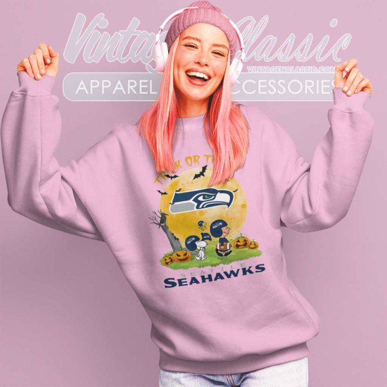 Snoopy Trick Or Treat Halloween Seattle Seahawks Sweatshirt Snoopy Trick Or Treat Halloween Seattle Seahawks Sweatshirt