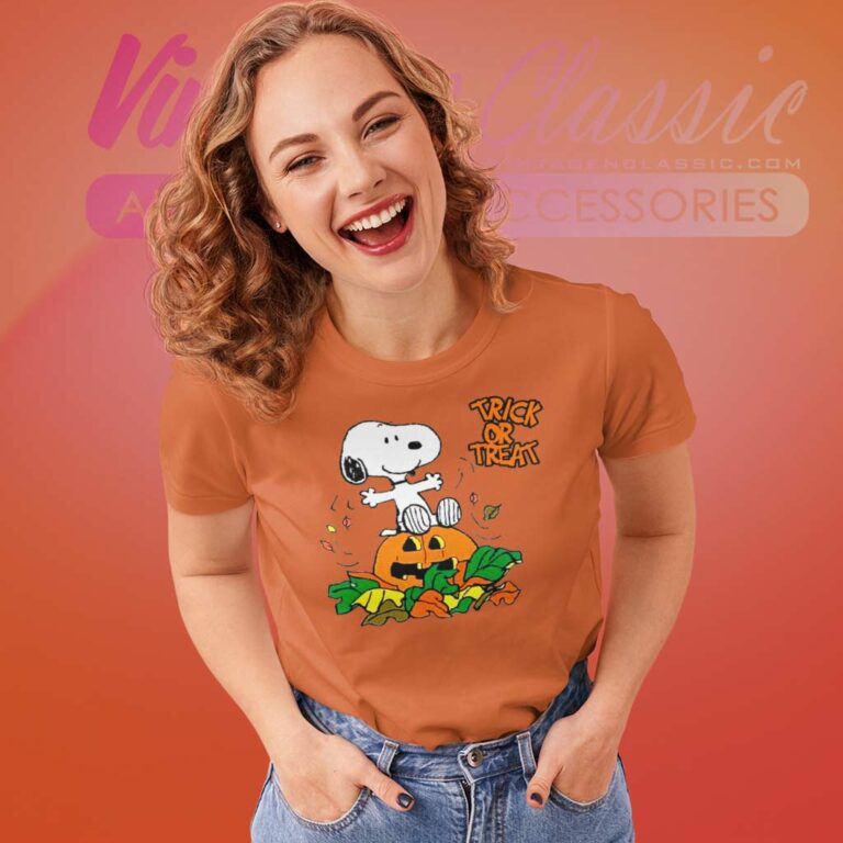 Snoopy Trick Or Treat Halloween Women TShirt Snoopy Trick Or Treat Halloween Women TShirt