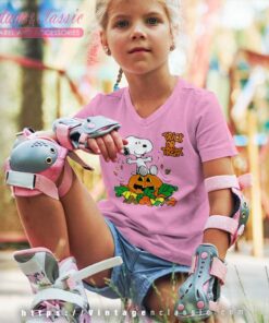 Snoopy Trick Or Treat Halloween kids Vneck