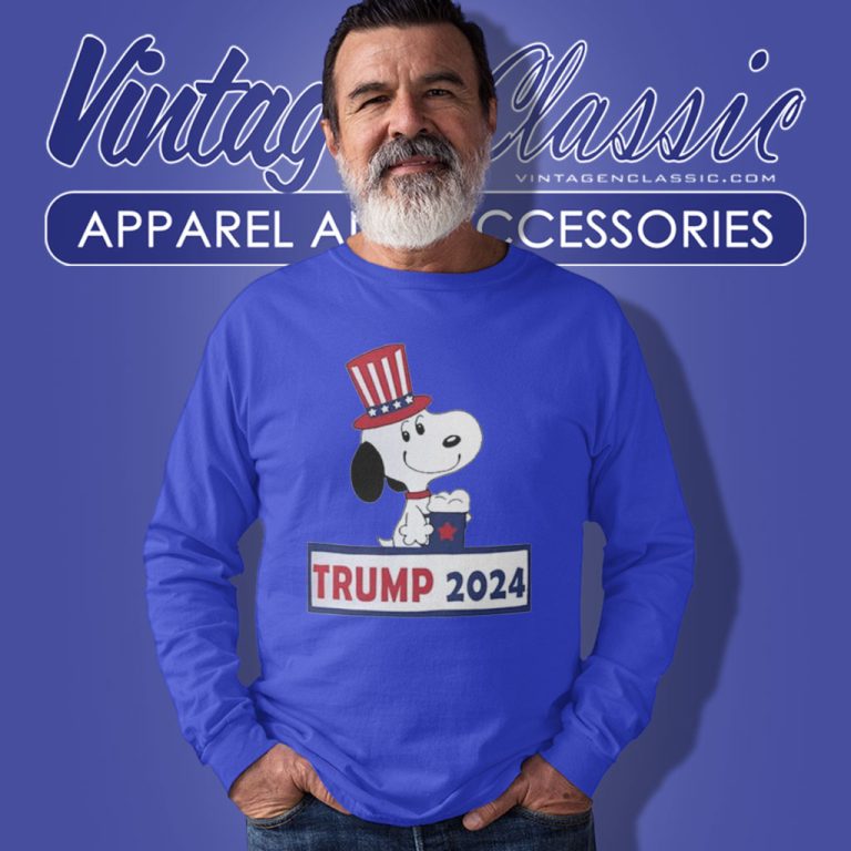 Snoopy Trump 2024 Long Sleeve Tee Snoopy Trump 2024 Long Sleeve Tee