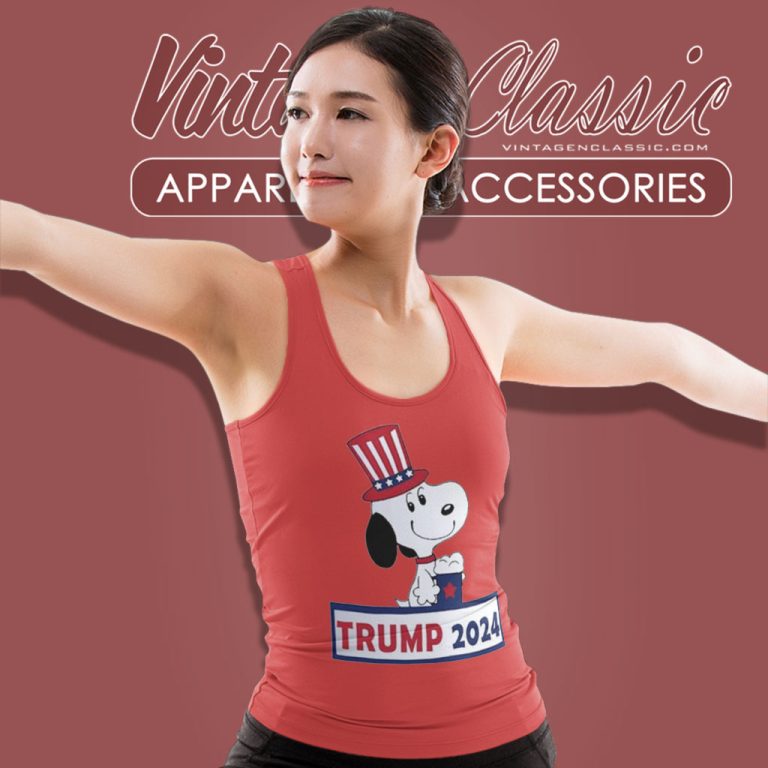 Snoopy Trump 2024 Tank Top Racerback Snoopy Trump 2024 Tank Top Racerback