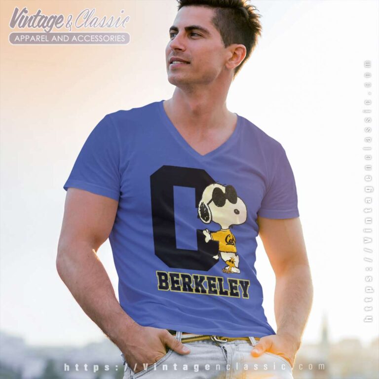 Snoopy UC Berkeley V Neck TShirt Snoopy UC Berkeley V Neck TShirt