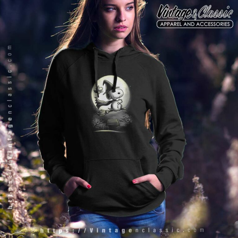 Snoopy Witch And Woodstock Night Halloween Hoodie Snoopy Witch And Woodstock Night Halloween Hoodie