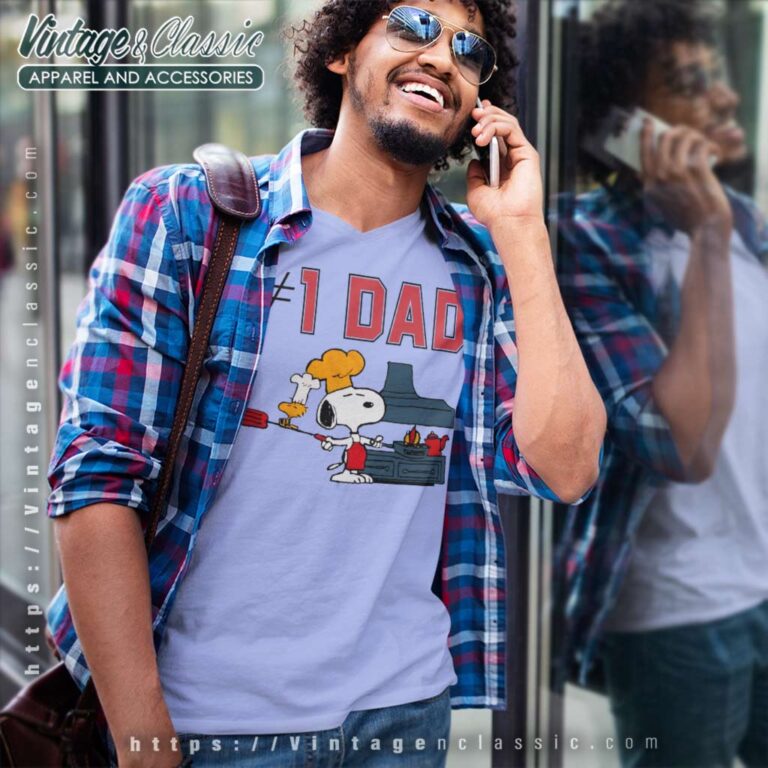 Snoopy Woodstock 1 Dad V Neck TShirt Snoopy Woodstock 1 Dad V Neck TShirt