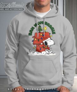 Snoopy Woodstock Bah Hum Beagle Christmas Hoodie