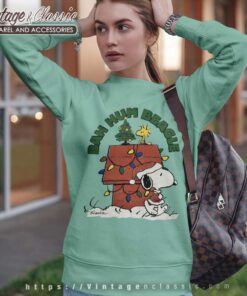 Snoopy Woodstock Bah Hum Beagle Christmas Sweatshirt