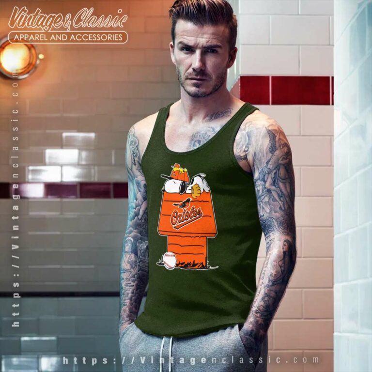 Snoopy Woodstock Baltimore Orioles Tank Top Racerback Snoopy Woodstock Baltimore Orioles Tank Top Racerback