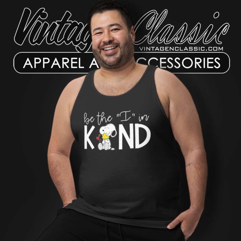 Snoopy Woodstock Be The I In Kind Tank Top Racerback Snoopy Woodstock Be The I In Kind Tank Top Racerback